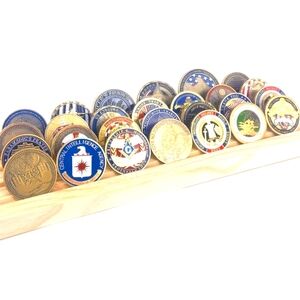Military Challenge Coins Display Case